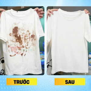 Tẩy vết bẩn cứng đầu (rượu vang, dầu mỡ)